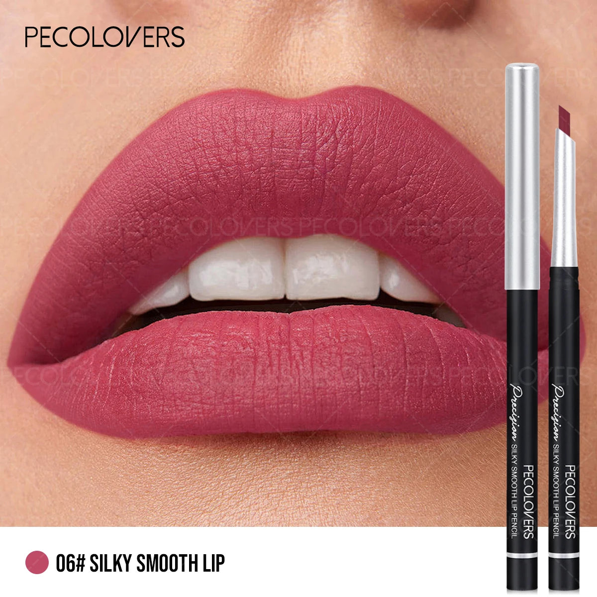 1PC Long-Lasting Waterproof Lip Liner Pen - Sweatproof Formula, Ideal for Crafting Delicate Makeup Looks Zpaxo 06