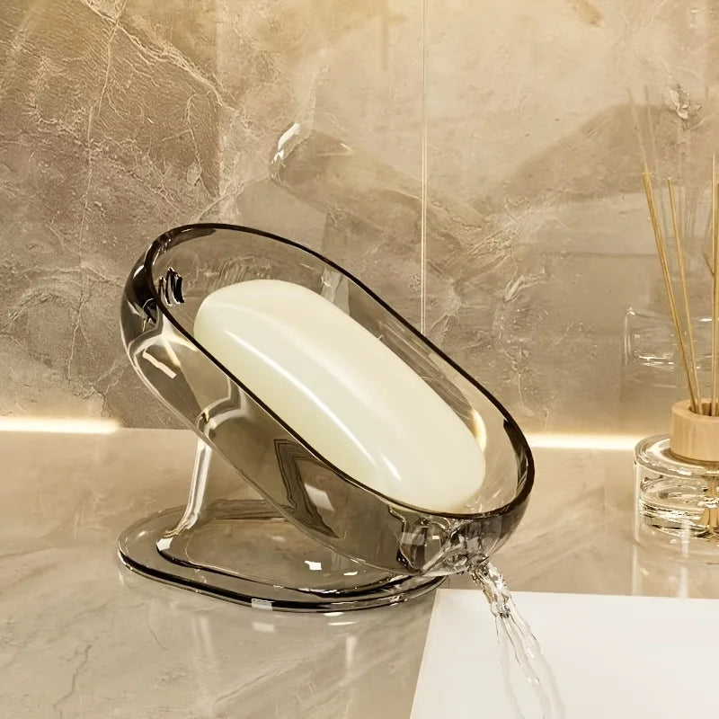 Fashionable Lightweight Soap Dish Durable Plastic Oval Shape Suitable Zpaxo