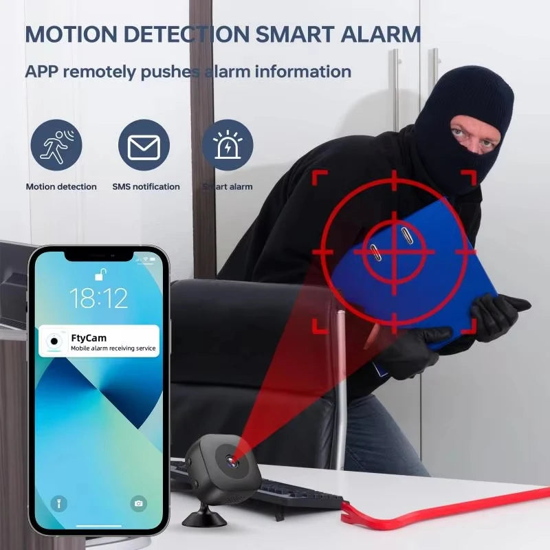 6K Mini Security Camera Wireless Wifi Monitoring Protection Remote Zpaxo