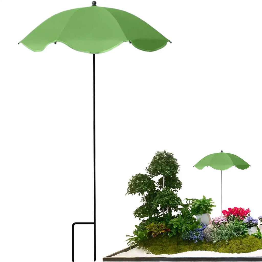 Shade Plants Double-layer Large Rainproof Stake Plant Umbrella Yard Zpaxo