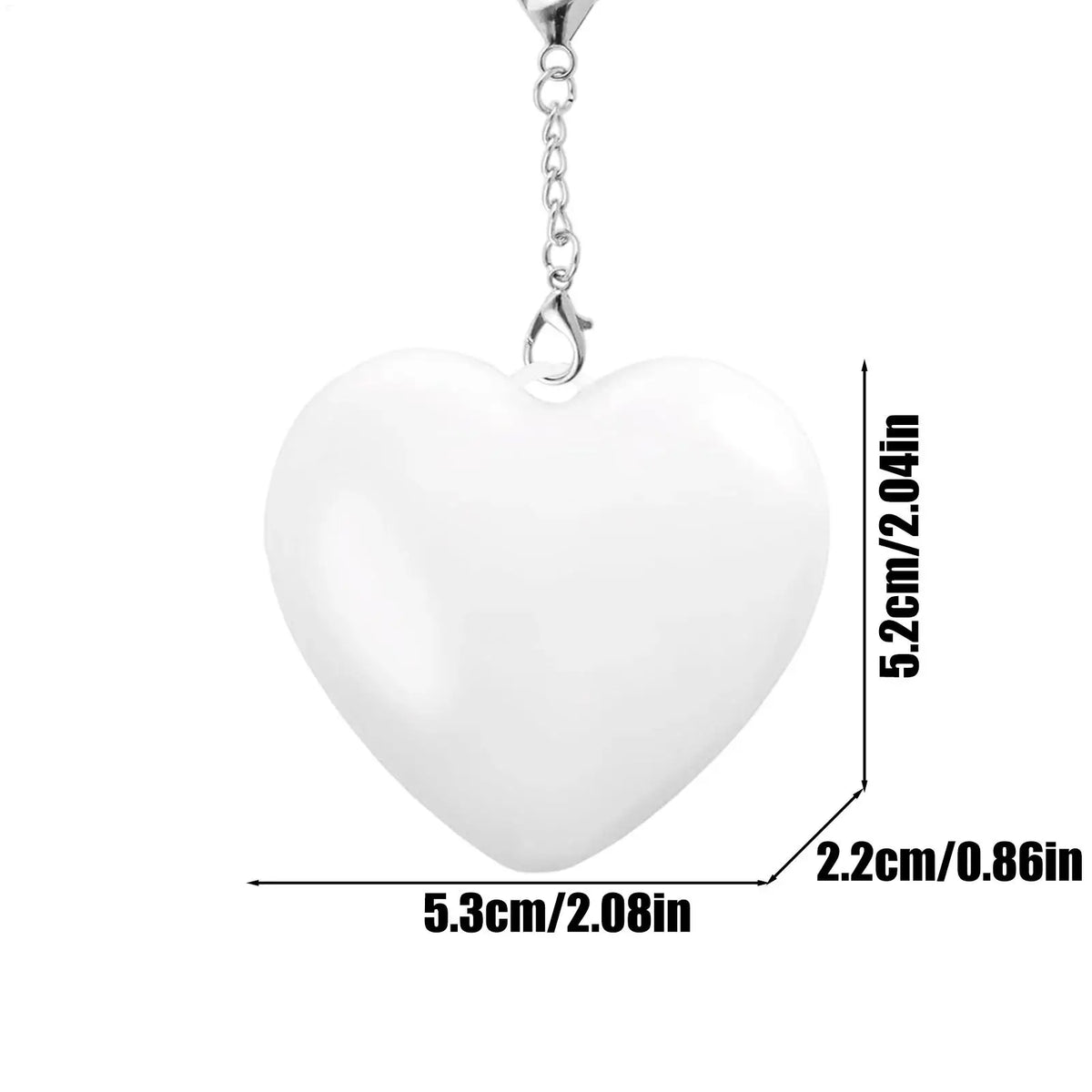 Rechargeable LED Purse Light Wallet Lamp Heart Shape Touch Sensor Zpaxo