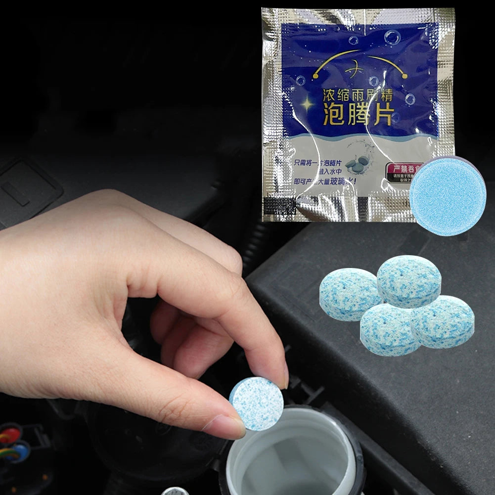 500- Car Windscreen Solid Cleaner Effervescent Tablet Auto Dust Wiper Zpaxo