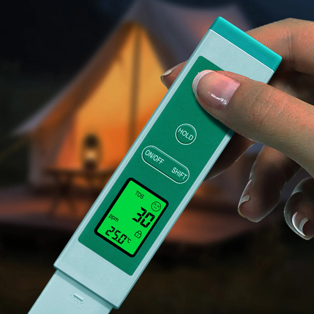 Smart Backlight Water Tester LCD Digital TDS Testing Pen Temperature Zpaxo