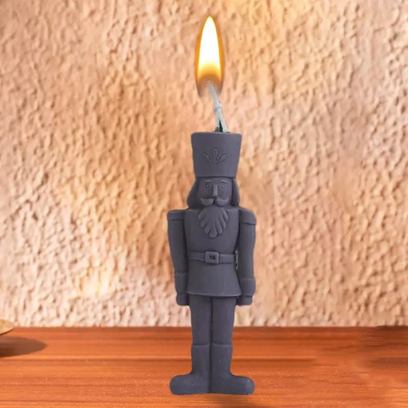 DIY Nutcracker Soldier Candle Silicone Mold Aromatic Soap Making Zpaxo