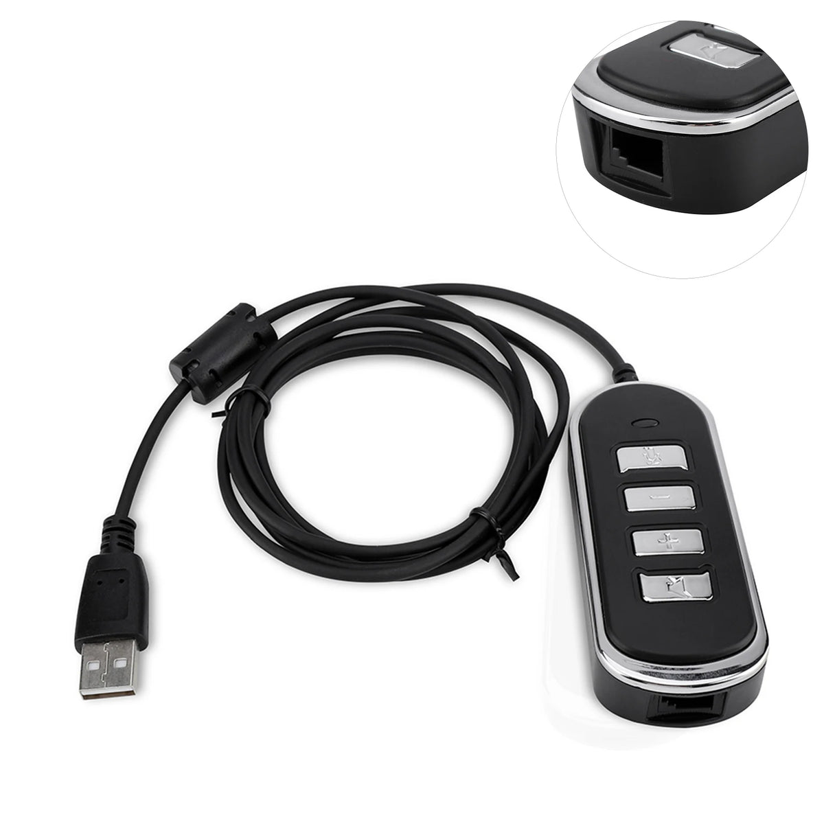 RJ9 Jack USB Cable Ear Phone Connection Audio Headphone Conversion Zpaxo