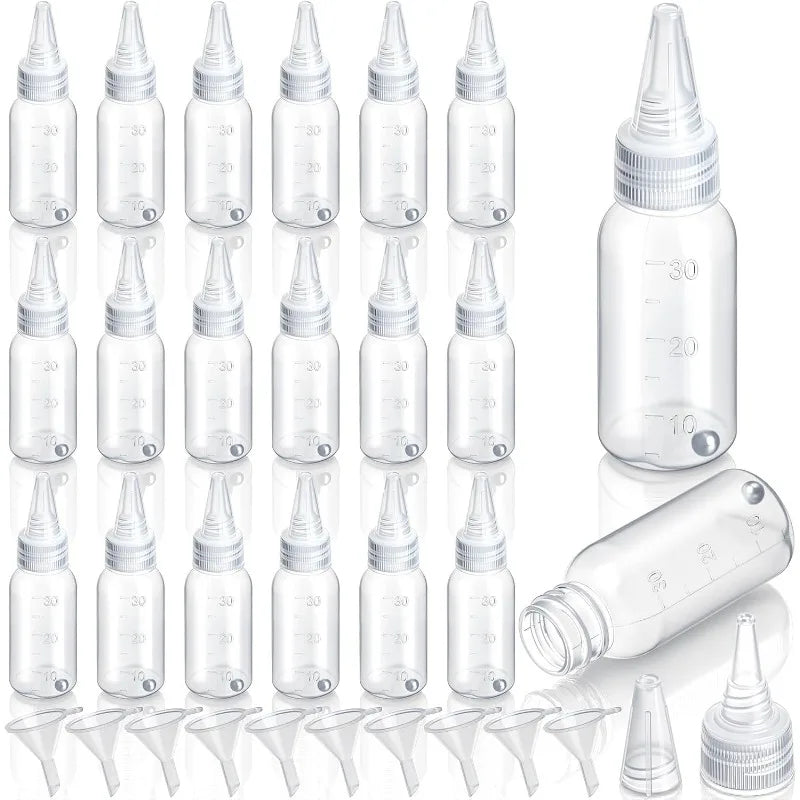 Empty Dropper Bottle Transparent Plastic Refillable Mini Squeeze Zpaxo