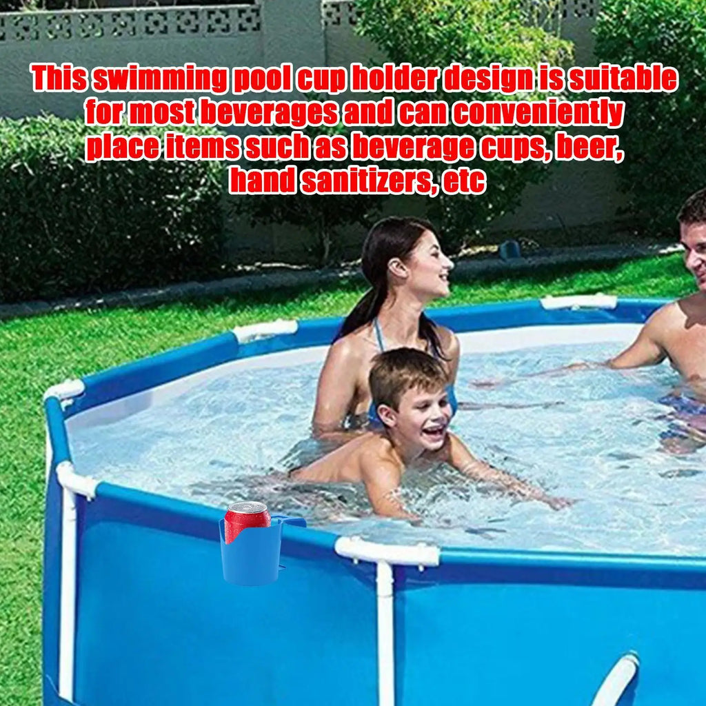 Poolside Cup Holder Backyard Pools No Punching Beer Bottle Drink Zpaxo
