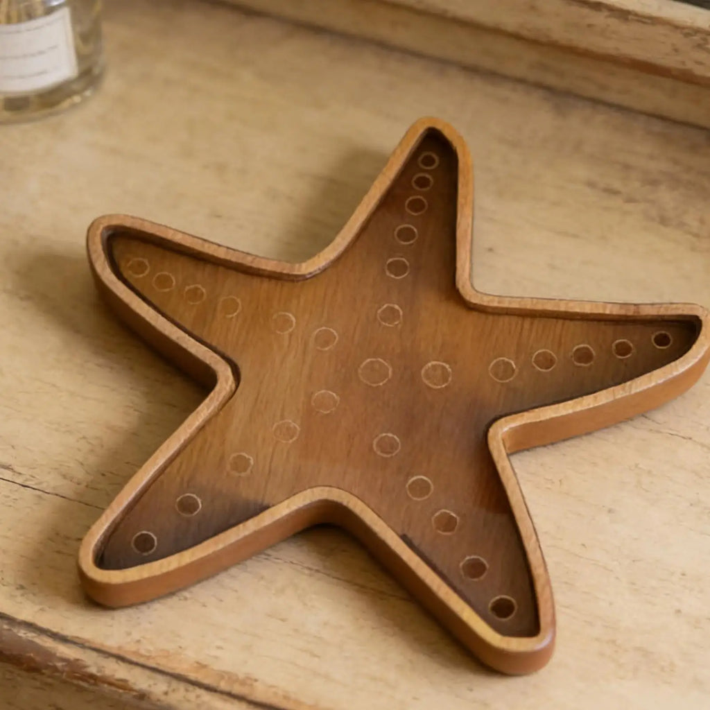 Seashell Holder Display Box Clear Starfish Shaped Case Collection Zpaxo