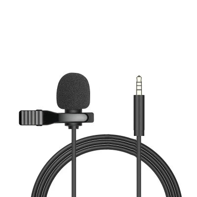 Portable 1.5m Mini Type C Microphone USB Condenser Clip-on Lapel Mic 3.5mm Wired Microfon for PC Laptops Professional Recording Zpaxo 3.5mm