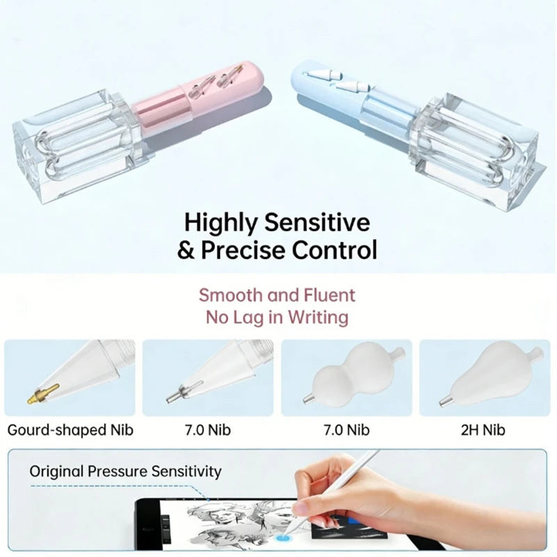 Replacement Pencil Tips Apple 1 2 USB-C Upgraded Ipad Pen Storage Case Zpaxo