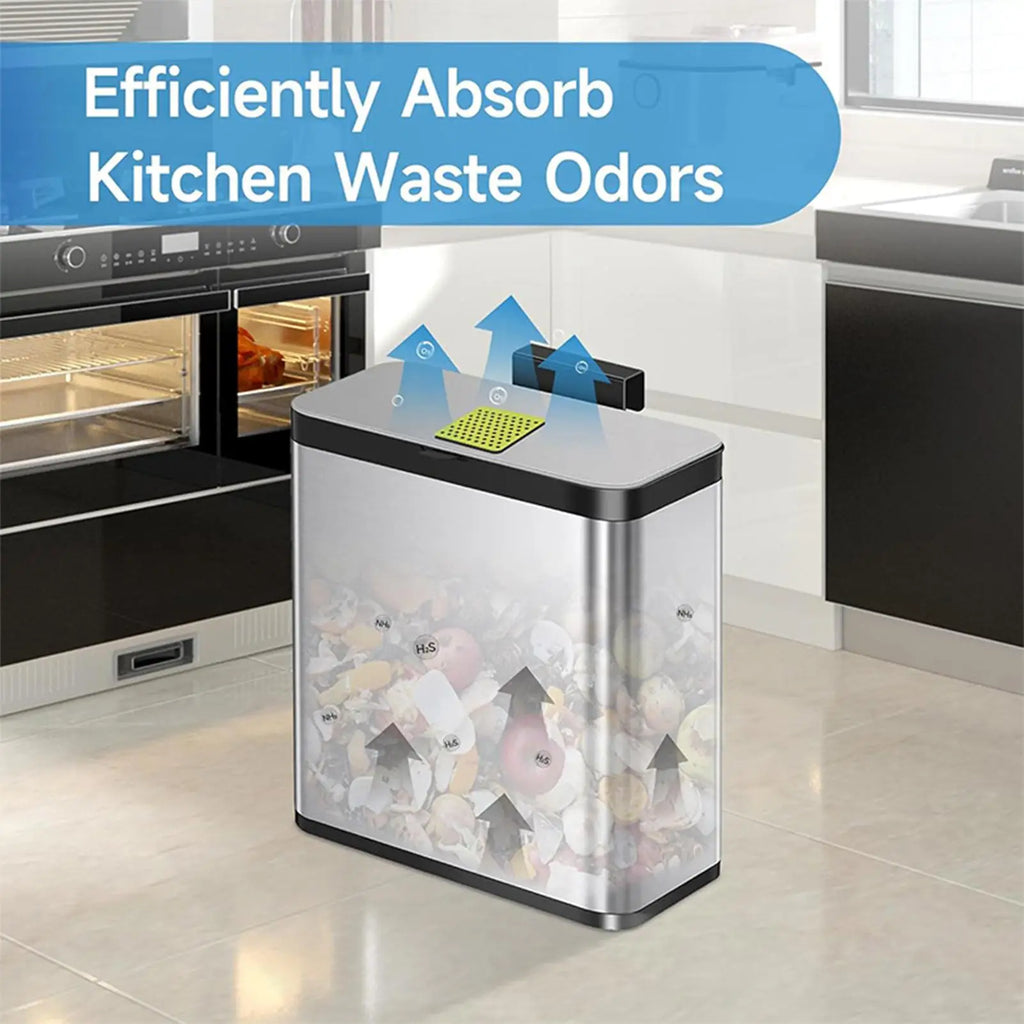Odor Filter Activated Charcoal Adhesive Eliminator 20 Trash Can Zpaxo