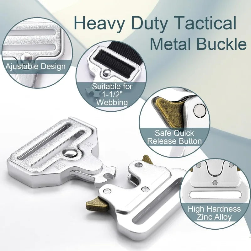 Tactical Belt Buckle Military Combat Training Quick-release Alloy Zpaxo