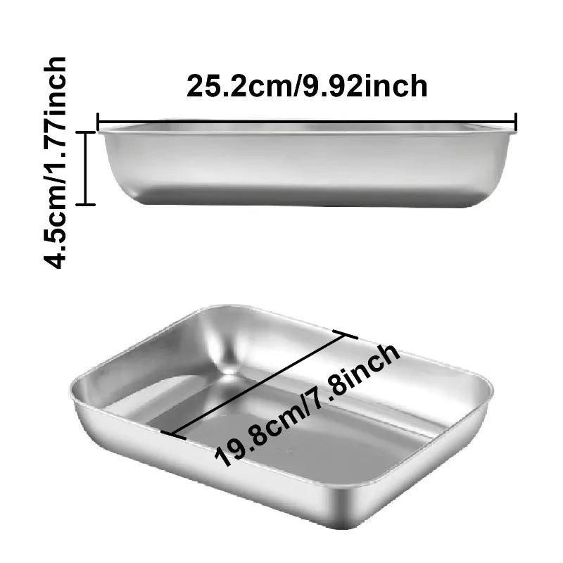 Stainless Steel Food Storage Container Large Capacity Suitable Zpaxo