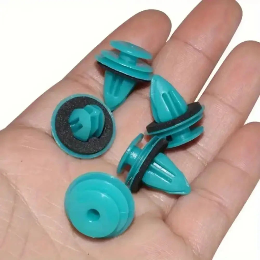 100pcs Rivet Kit Nylon Retaining Clip Accessories Universal Retainer Fastener Rivet Door Buckle Blue/Yello Zpaxo