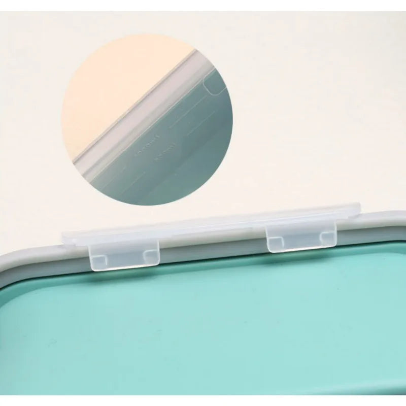 Large Capacity Multi Compartment Silicone Food Container Bento Box Zpaxo