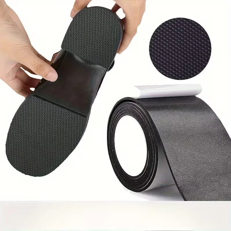 Self-adhesive Shoe Sole Protector Non-slip Noise-reducing Repair Tape Zpaxo