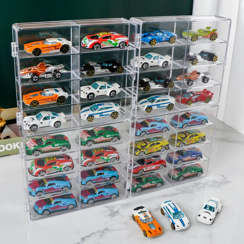 Transparent Collection Rack Car Model Storage Box Dust-proof Ornament Zpaxo