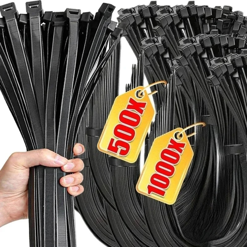 Strong Nylon Cable Tie Self-locking Cord Ties Adjustable Cables Zpaxo