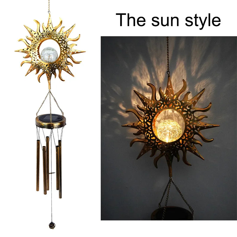 Solar Lights Outdoor Garden Decoration Hanging Aeolian Bells Zpaxo Sun China Mainland