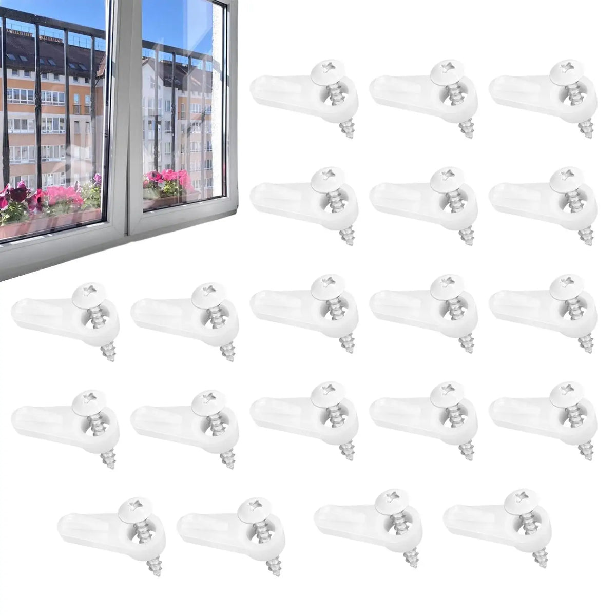 Window Screen Clips Screws Storm Windproof Hold Fastener Hardware Zpaxo Default Title