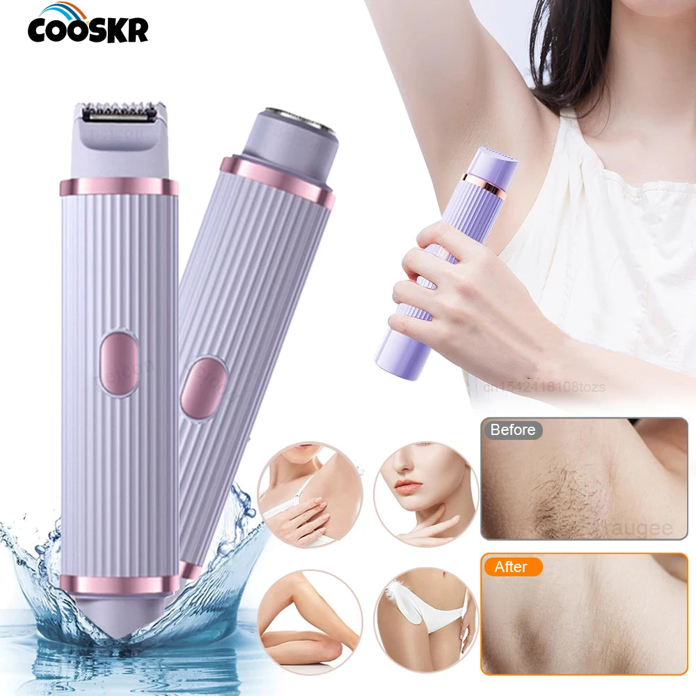Bikini Trimmer Electric Razor Women Body Underarm Leg Shaver Female Zpaxo