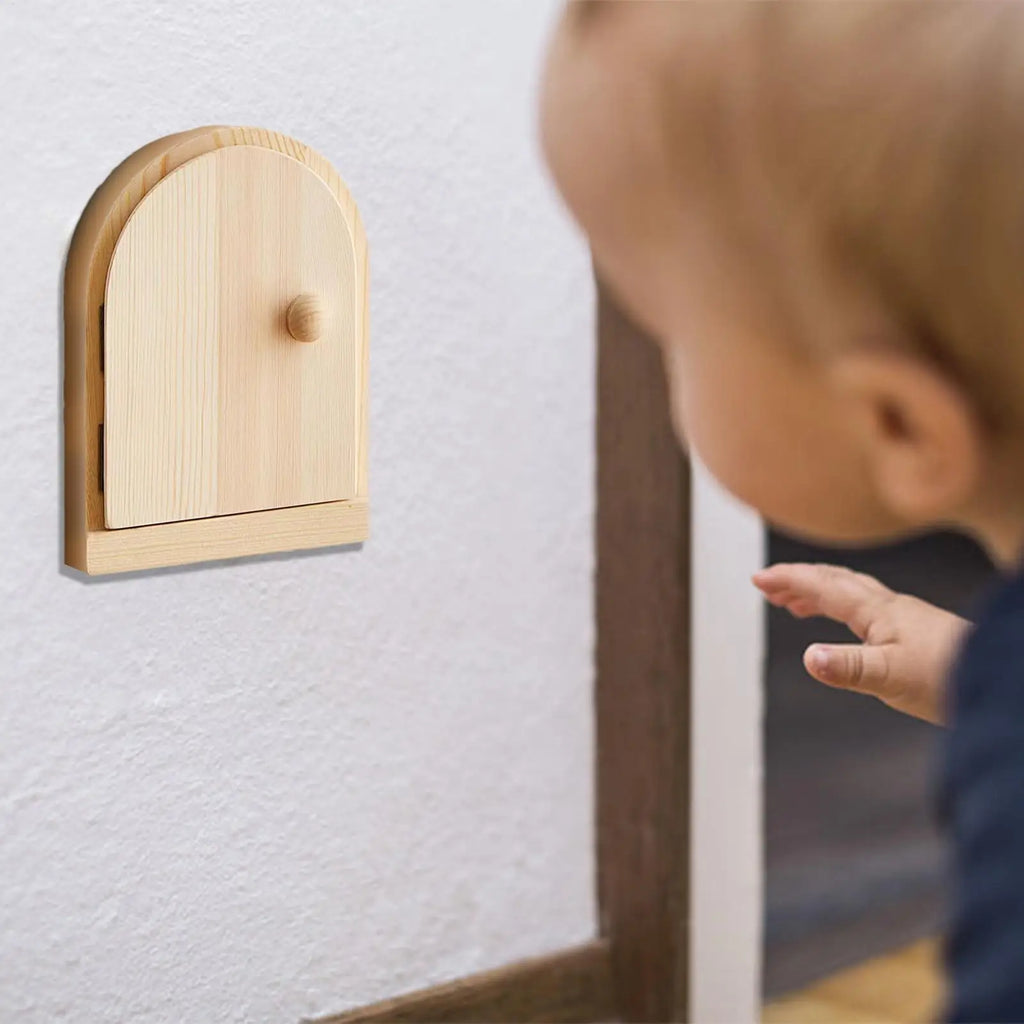 Solid Wood Protective Cover Wall Mounted Outlet Covers Home Socket Zpaxo