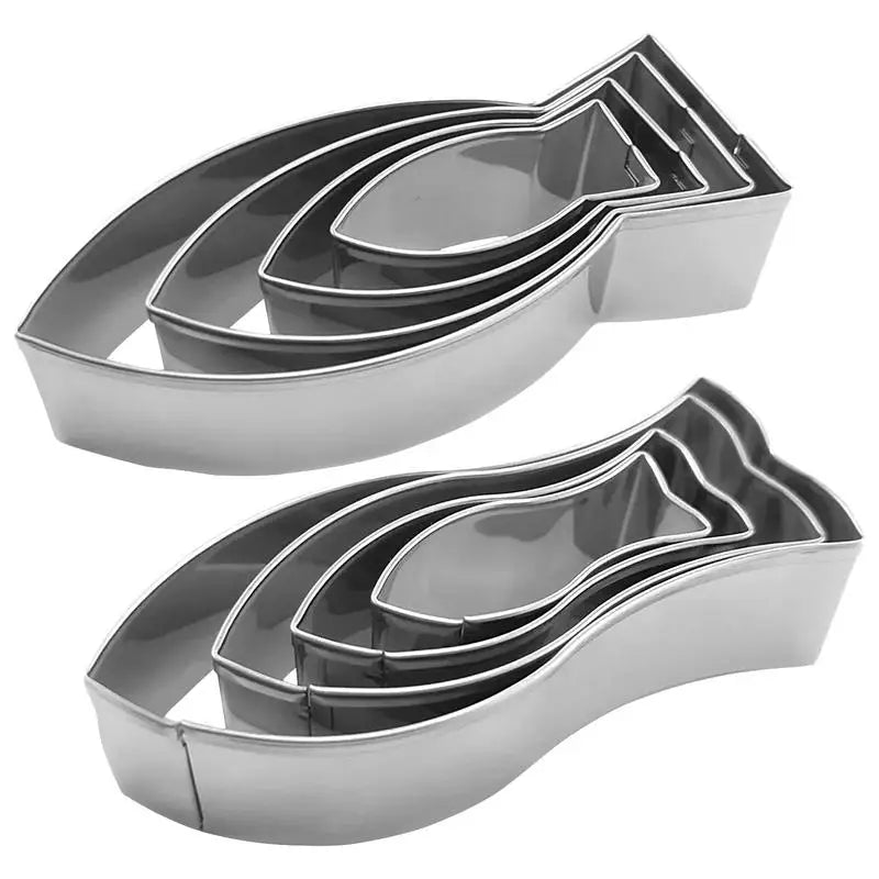 Stainless Steel Cartoon Fish Cookie Cutter Aquatic Animal Molds Cake Zpaxo