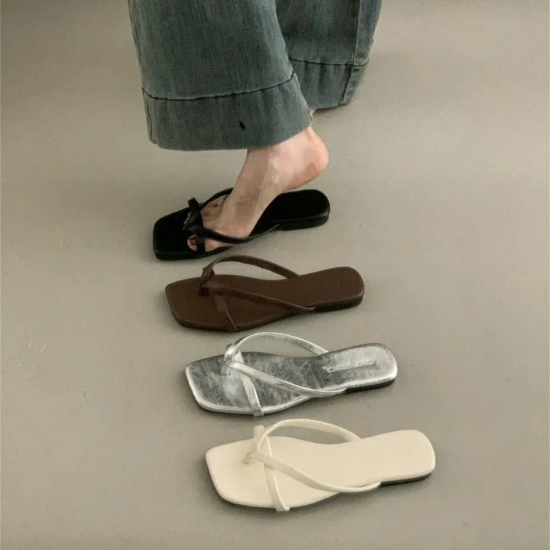 Flip-flops Women 20265 Summer Outside Wear Holiday Seaside Flat Zpaxo