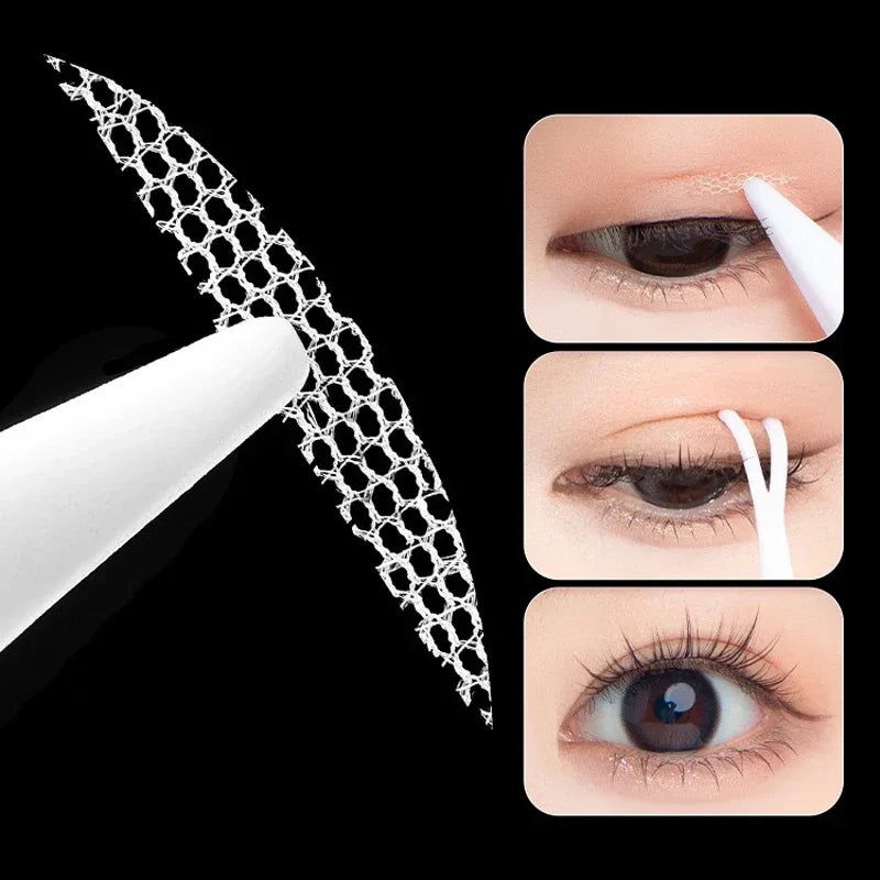 Eye Lift Strips Double Eyelid Tape Clear Gray Stripe Big Eyes Zpaxo