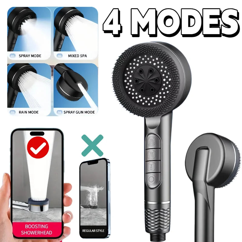 Shower Head Adjustable High Pressure Faucet Filter for Shower Spray Nozzle with Hose Bathroom Showers Accessories Zpaxo