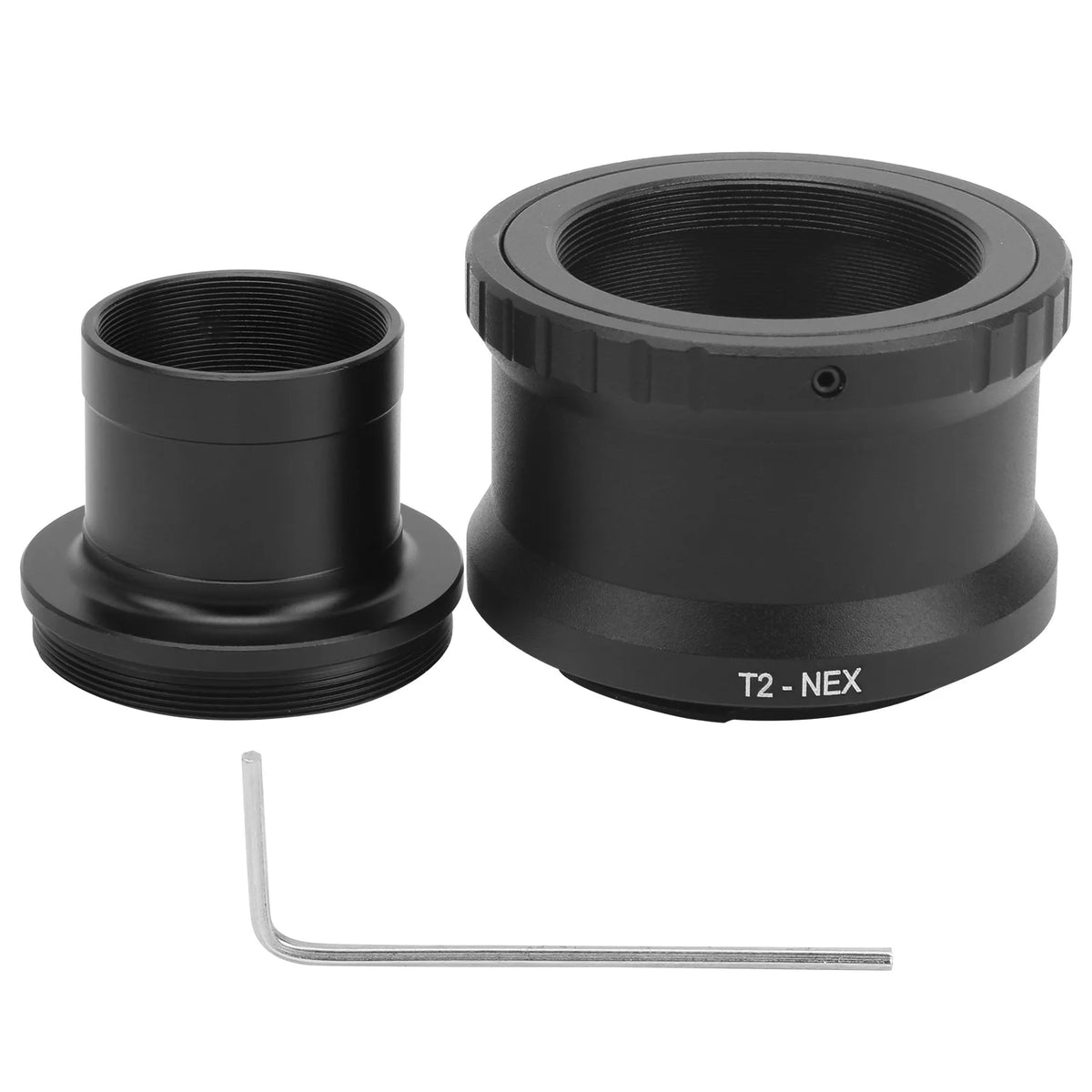 Astronomical Telescope T Mount Tube Adapter E Mirrorless Camera Metal Zpaxo black
