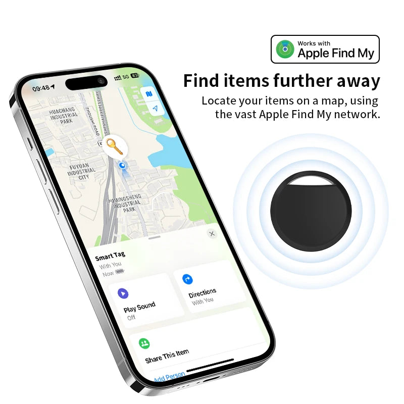 4pcs Anti-lose Tracker For Apple Airtag Replacemen Via Find My Bluetooth GPS Tracker For Luggage Bag Kid Pet IOS MFi Key Finder Zpaxo