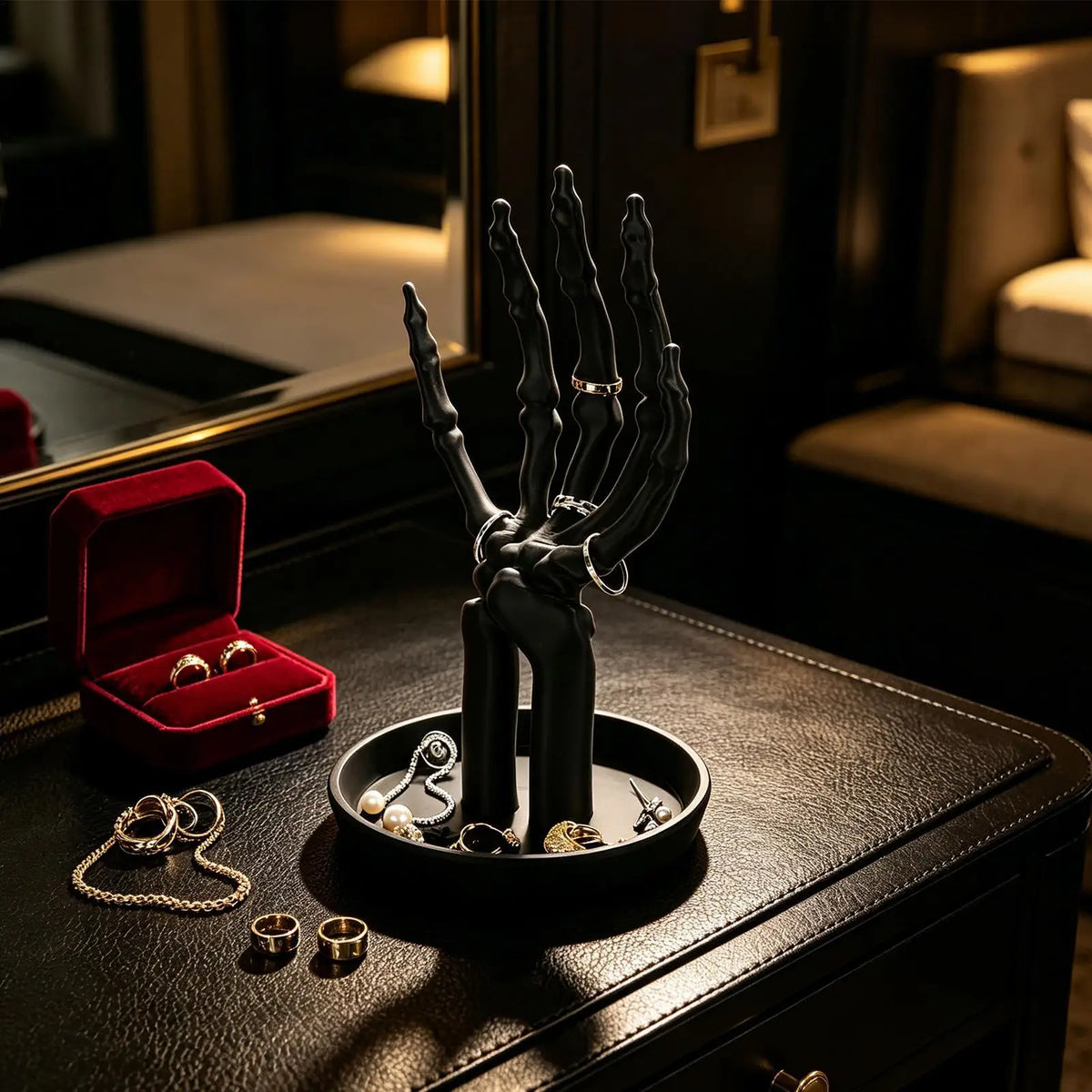 Skeleton Hand Jewelry Holder 3D Printed Home Decor Decorative Trinket Zpaxo
