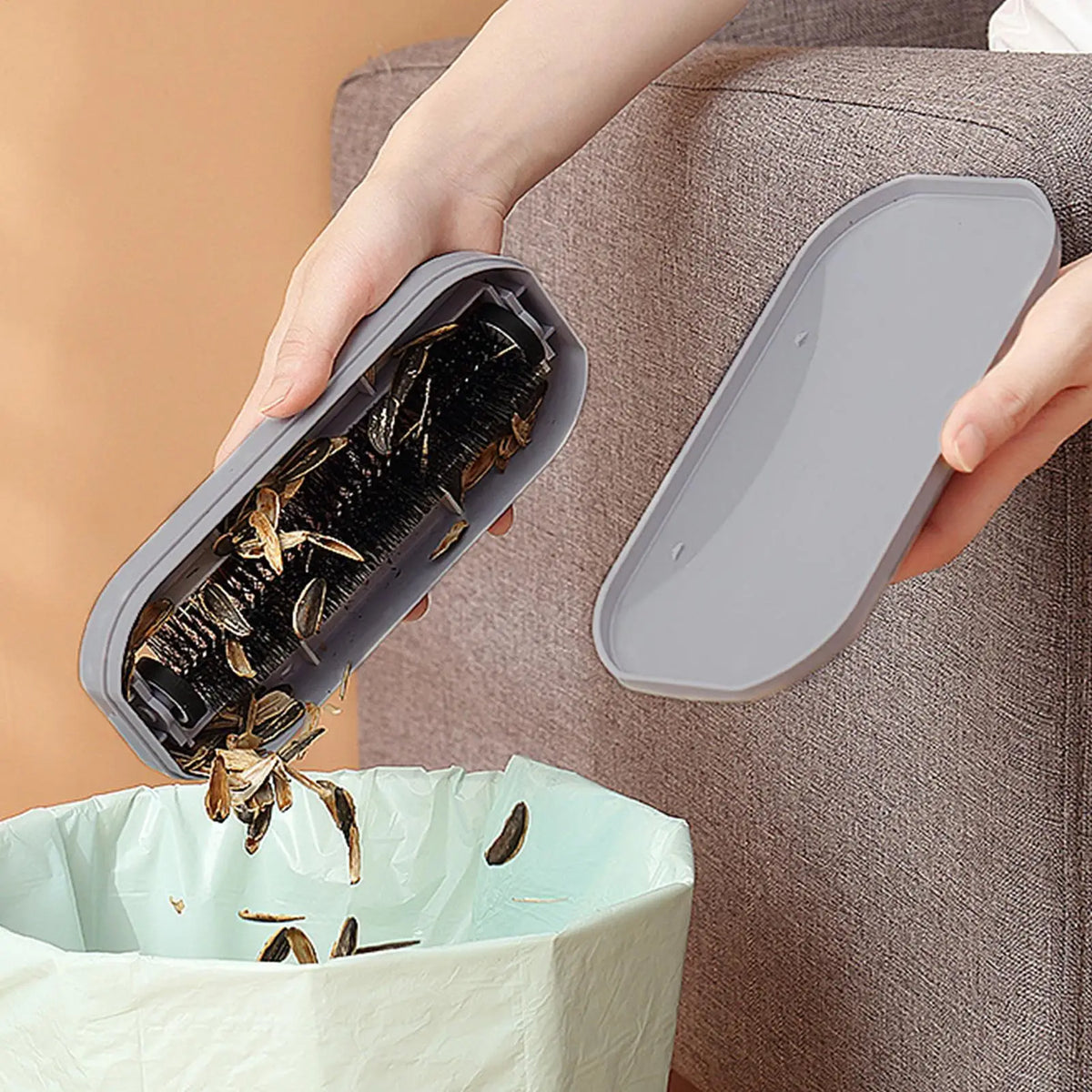 Table Crumber Hand Cleaning Brush Soft Bristles Portable Desktop Zpaxo