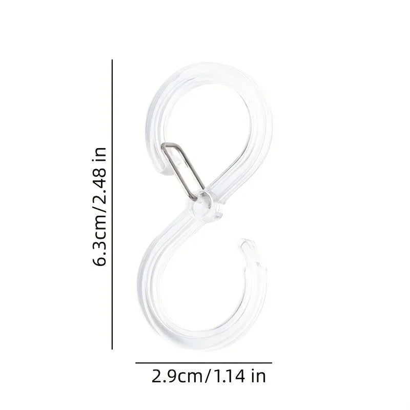 8 Stylish Durable S-shaped Hanger Hooks Hotels Corrosion Rust Zpaxo