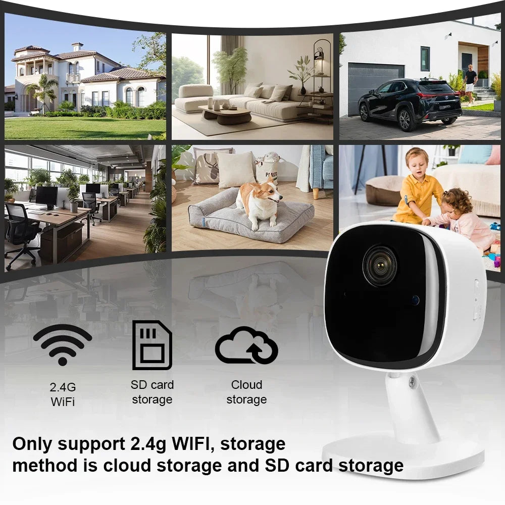 4K Security Camera Wireless Full Night Vision Wifi Monitor Waterproof Zpaxo