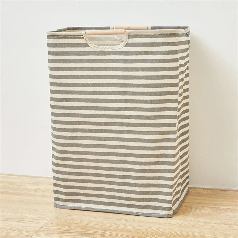 Waterproof Laundry Basket Cotton Linen Dirty Clothes Baskets Zpaxo B