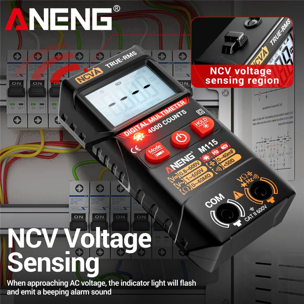Mini Digital Multifunctional Detector ANENG M115 Electrician Tester Zpaxo