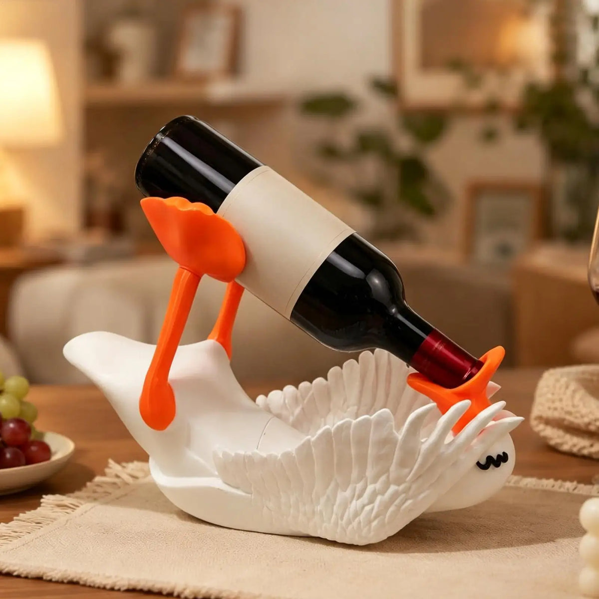 Goose Bottle Holder 3D Printed Shape Countertop Wine Rack Bartenders Zpaxo