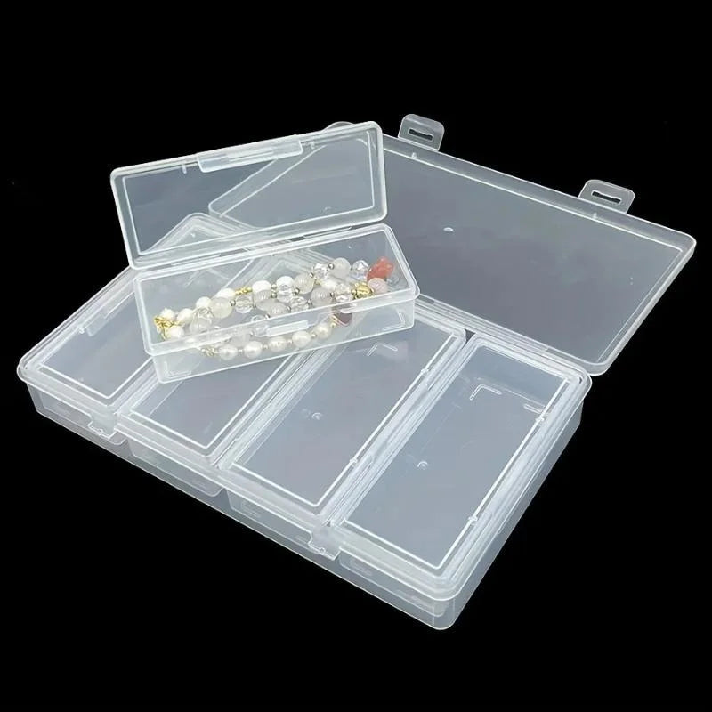 CM4 Adjustable Dividers Clear Plastic Storage Organizer Box Craft Zpaxo
