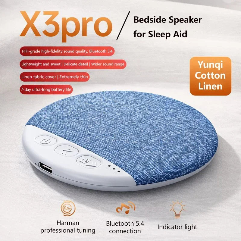2026 Wireless Pillow Speaker Sleep Aid Bluetooth Under Machine White Zpaxo blue