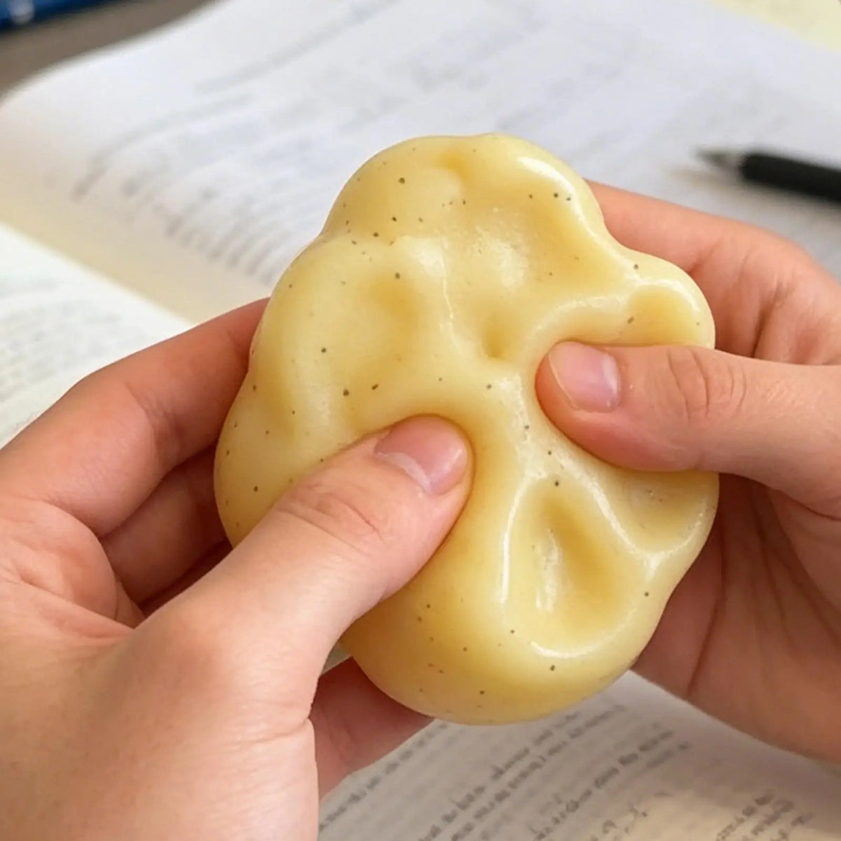 Handmade Mashed Potato Squeeze Toy Realistic Soft Stress Relief Funny Zpaxo