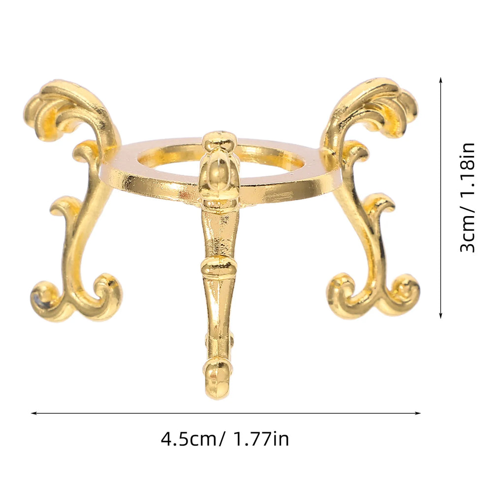 Elegant Alloy Crystal Sphere Display Stand Portable Lightweight Zpaxo
