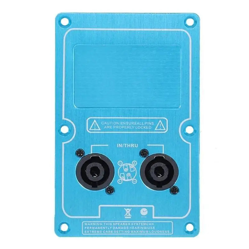 Reliable Speaker Rear Wiring Card Speaker Connector Plate for Stage Audios Equipment Featuring Double Port Panel Zpaxo Blue CN
