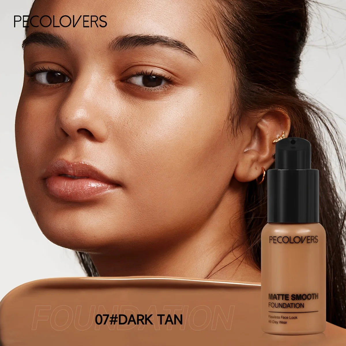 Matte Smooth Foundation Liquid -Multi-Tone Nature Effect, Enhanced Coverage with Use, Universal Skin Compatibility, All-Day Wear Zpaxo 07