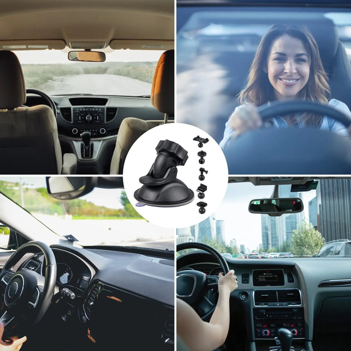Car Camera Mount Rotatable Bracket Suction Cup Dash Cam Replacement Zpaxo