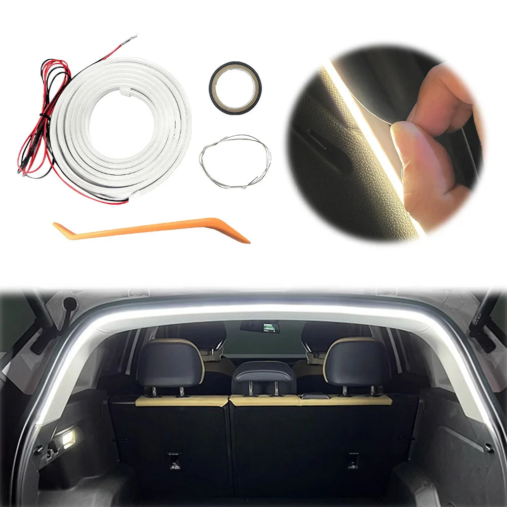 Waterproof Car Trunk Led Light Strip PVC Flexible Ambient No Drilling Zpaxo