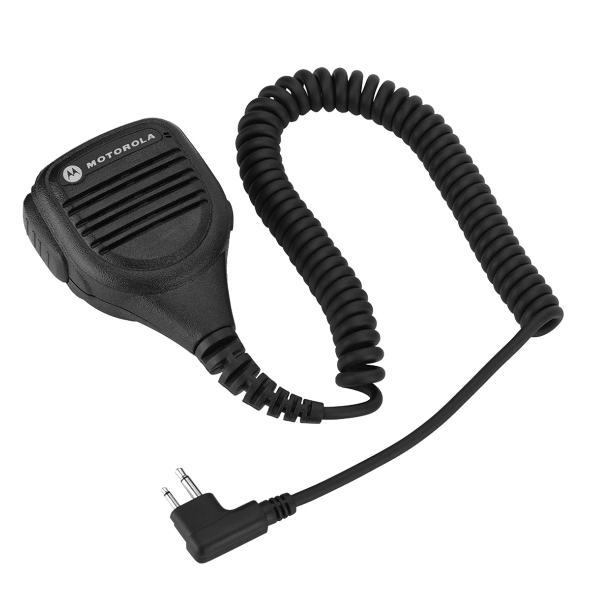 Headphone Jack Speaker Mic Walkie Talkie Radio Hand Microphone Steel Zpaxo black