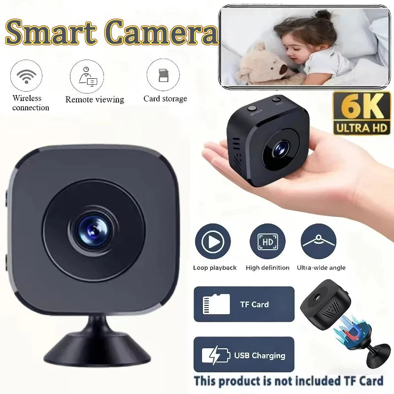 6K Mini Security Camera Wireless Wifi Monitoring Protection Remote Zpaxo Default Title