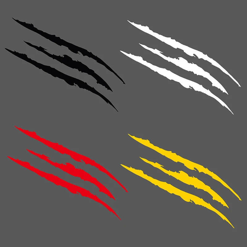 Car Styling Headlights Personalized Stickers Monster Claw Scratch Zpaxo